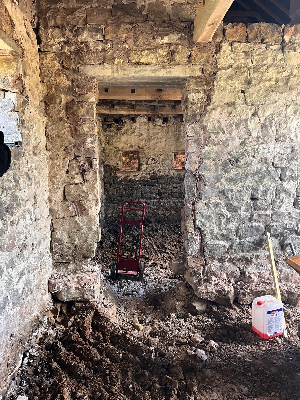 through the doorways 